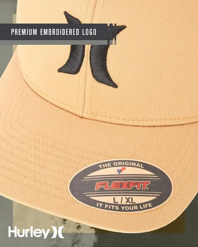 Miniatura 111 de Hurley Gorra de béisbol para hombre - Flexfit - Gorras de béisbol ajustadas para hombre (tamaños: S-XL)