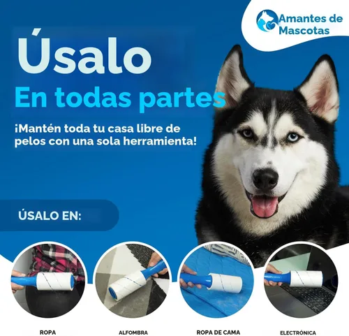 Miniatura 5 de PetLovers Juego de Rodillos Quitapelusas Extra Adhesivos de Gran Valor 450 Hojas para la Eliminación de Pelo de Mascotas y Ropa, Removedor de Pelusa