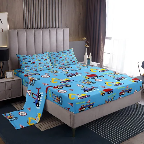 Miniatura 25 de Feelyou Husky - Juego de sábanas con diseño de flor de cerezo rosa, ropa de cama para perro, 1 sábana encimera y 1 sábana bajera ajustable con 1