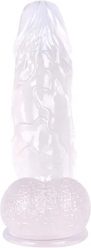 Consolador transparente realista de 10 pulgadas con ventosas fuertes, consoladores de monstruos anales suaves para mujeres, juguetes sexuales, Claro