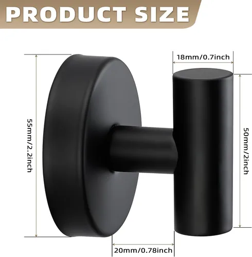 Miniatura 7 de Ganchos de ventosa para ducha - Ganchos reutilizables para baño para toallas, batas y esponjas - Montaje sin taladro en cocina, paredes, metal
