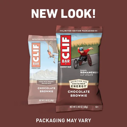 Miniatura 2 de CLIF BAR S - Barras energéticas - Brownie de chocolate hecho con avena orgánica, alimento a base de plantas, vegetariano, Kosher