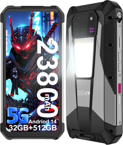 8849 Tank 3 Pro - Teléfono celular resistente desbloqueado, Android 14, resistente al agua, con proyector, 6.79 pulgadas, 23800 mAh, 5G, teléfonos