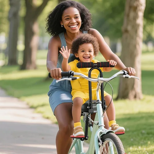 Miniatura 2 de Asiento de bicicleta plegable para niños, asiento de bicicleta de montaje frontal para niños en bicicleta de adultos, asiento portátil de bicicleta