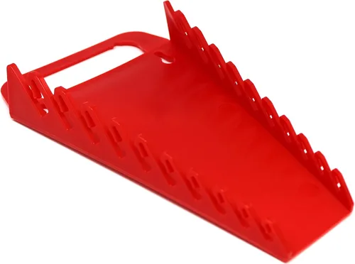 Miniatura 6 de Kit de bandeja organizadora de llaves de agarre de 10 herramientas, 2 soportes de plástico portátiles (kit de 2 piezas, negro y rojo)