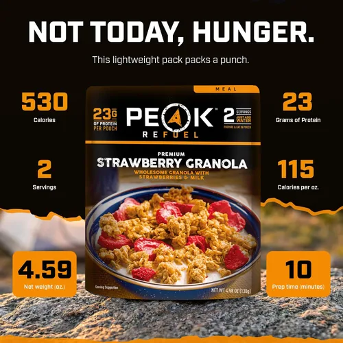 Miniatura 4 de Peak Refuel Comida seca congelada para mochileros y camping Sabor increíble Alta proteína Preparación rápida Peso ligero