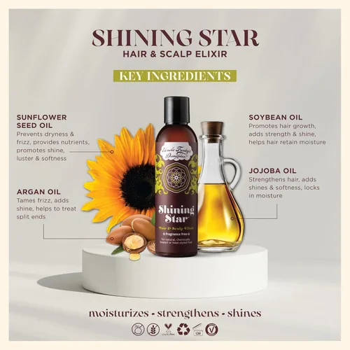 Miniatura 3 de Uncle Funky's Daughter Elixir Shining Star para el cabello y el cuero cabelludo, 6 onzas