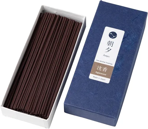 Miniatura 11 de Asayu Japan Varillas de incienso natural de madera de agar, tamaño de muestra de incienso japonés para relajación nocturna, yoga, meditación.