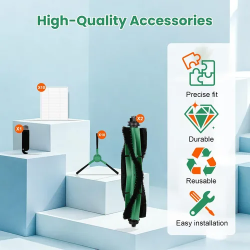 Miniatura 6 de Kit de 23 accesorios para aspiradora iRobot Roomba 104, 105, 105X Vac/Combo, Y0140, Y0110, Q0520, Q0120, Q011, piezas de repuesto incluyen 2