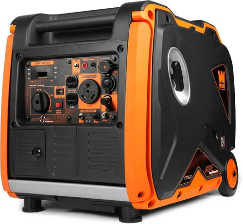 Miniatura 2 de WEN DF450i - Generador inversor portátil súper silencioso de 4500 vatios de combustible dual listo para autocaravanas con apagado de combustible