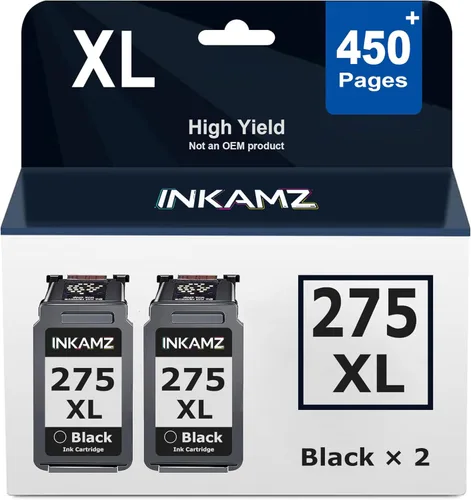 PG-275XL - Cartuchos de tinta negra de repuesto compatibles con Canon PG-275, compatible con impresoras PIXMA TS3722 TR4700 TR4720 TR4722 TS3522