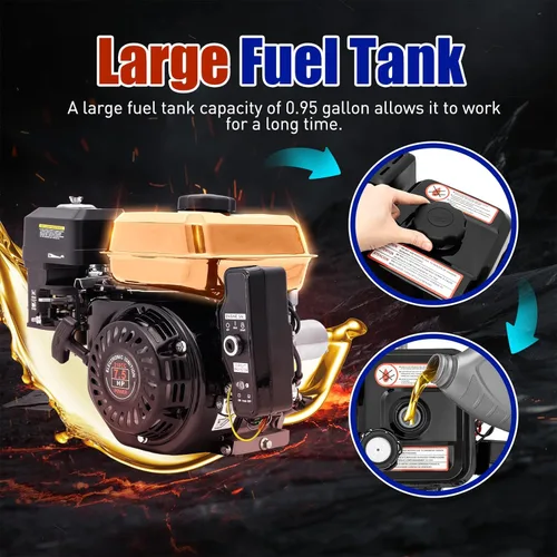 Miniatura 3 de Motor de gas para Honda GX160, motor de gas de 4 tiempos, Go Kart cultivador de jardín cultivador de refrigeración por aire de un solo cilindro OHV