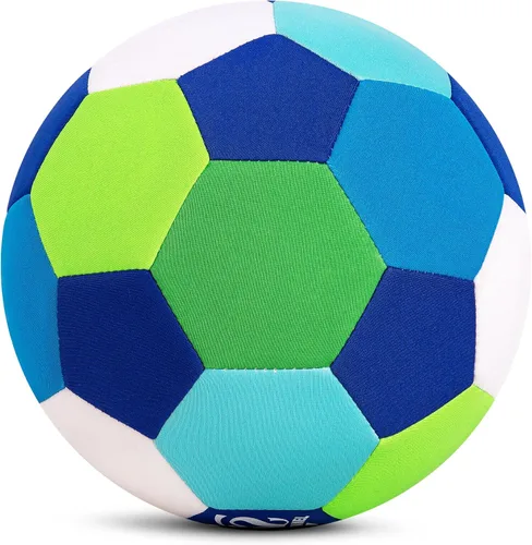 Balón de fútbol para interiores, tamaño 4, suave, segura y silenciosa, pelota de juguete deportiva para interiores y patio, colorido cumpleaños,