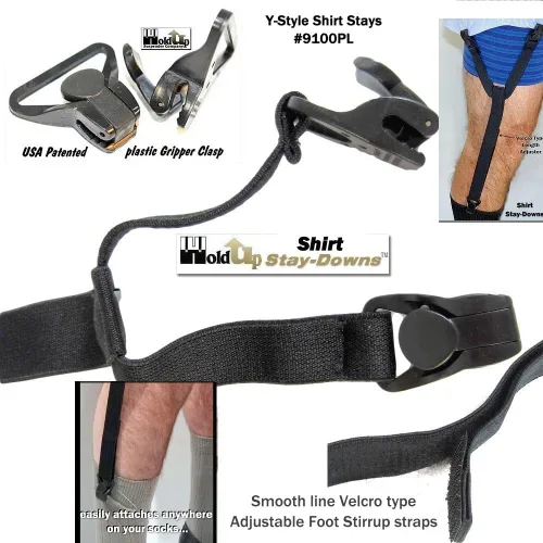 Miniatura 9 de La camisa de vestir Hold-Ups® Stay-downs se mantiene con clips antideslizantes patentados en Estados Unidos