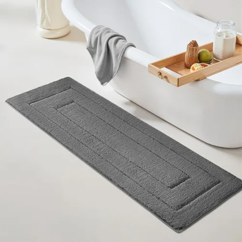 Miniatura 150 de GRANNY SAYS Alfombras de baño antideslizantes, lavables, extra suaves y absorbentes de agua para baño, alfombra de baño peluda de felpa, alfombra