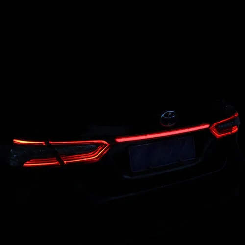 Miniatura 7 de Lente Roja Óptica 3D Completa LED Tipo Secuencial Trasera Señal de Giro Luz Trasera Freno para Toyota Camry 2018 2019 2020 2021 2022 2023 rojo