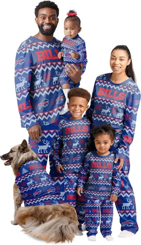 Miniatura 32 de FOCO NFL womens Nfl Team Ugly Pattern Matching Set Family Holiday Pajamas