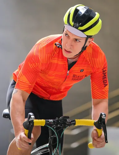 Miniatura 6 de Camiseta de ciclismo para hombre, transpirable, ligera, manga corta, elástica, con cremallera completa