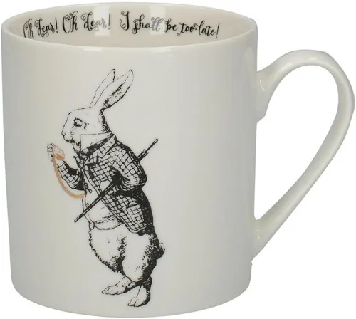 Miniatura 9 de V&A Juego de 2 tazas de Alicia en el país de las maravillas en caja de regalo, rey y reina de corazones, porcelana fina, 11.8 fl oz, juego de 2
