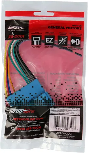 Miniatura 4 de Metra Electronics 70-2001 - Arnés de cableado para radio GM 94-04, color azul y negro