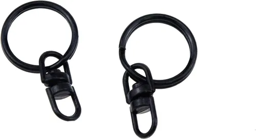 Miniatura 3 de 50 piezas de llaveros giratorios de metal, clips universales de mini corchete, llaveros a presión para bolsa, bolso, hardware, manualidades