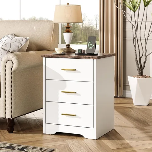Miniatura 9 de LIDYUK Cómoda negra para dormitorio, cómoda de 6 cajones y cómodas, cómoda de madera moderna, cómoda de 48 pulgadas de ancho para dormitorio