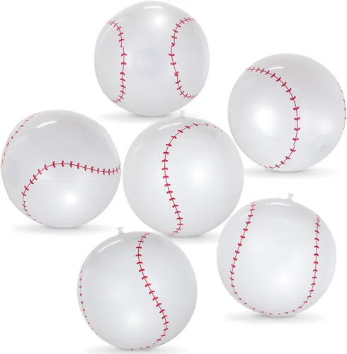 6 pelotas de fútbol inflables gigantes, pelotas de fútbol inflables de 16 pulgadas, pelotas de playa de verano, accesorios de juegos deportivos para