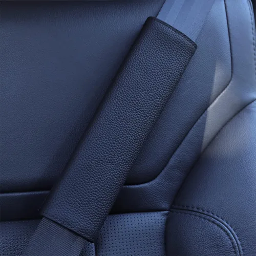 Miniatura 2 de Fundas para cinturón de seguridad de automóvil para adultos, almohadilla de cuero suave para el hombro del cinturón de seguridad, cojín protector