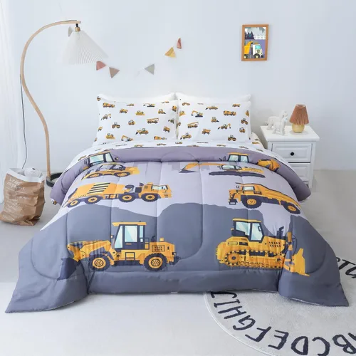 Miniatura 13 de Cokouchyi Juego de edredón tamaño Twin para niñas, 5 piezas cama en una bolsa, juego de sábanas de edredón de mariposas coloridas 3D, ultra suave