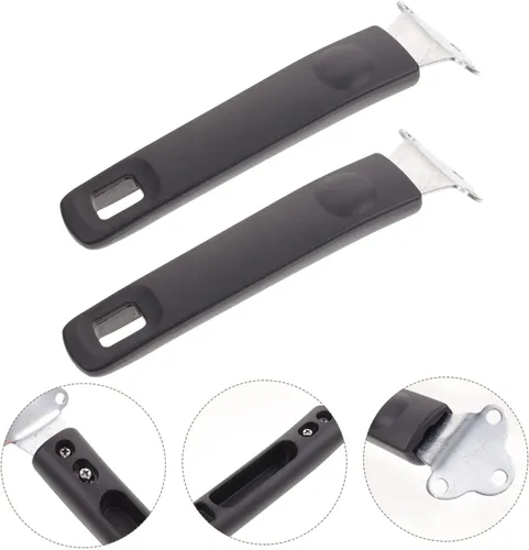 Miniatura 5 de 2 piezas de mango universal de repuesto desmontable extraíble resistente al escaldamiento de baquelita para ollas, sartenes y cuencos, se adapta a
