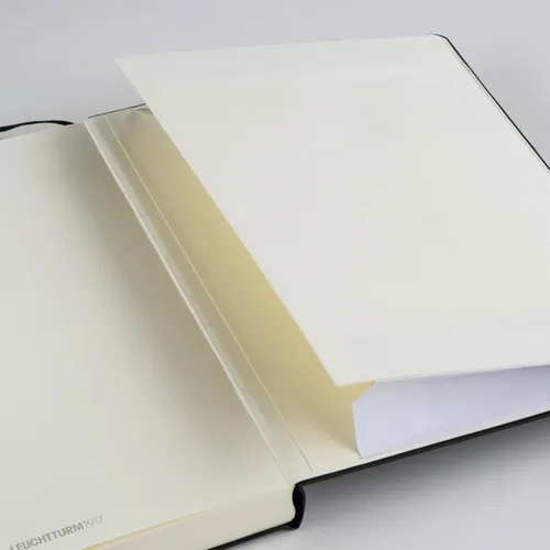 Miniatura 4 de LEUCHTTURM1917 - Cuaderno de tapa dura mediano A5 con 251 páginas numeradas para escritura y diario (azul marino, rayado)