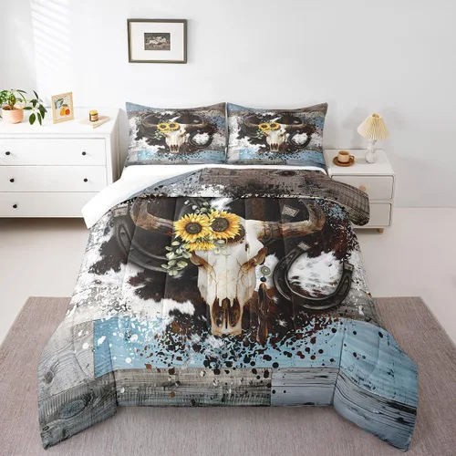 Miniatura 48 de Castle Fairy - Juego de funda de edredón con bandera estadounidense tamaño King, ropa de cama para niñas y adolescentes, funda de edredón con Multi