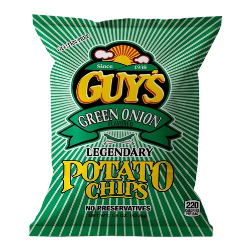Miniatura 10 de Guys - Papas fritas de crema agria y cebolla, bocadillos saludables y salados con una mezcla única de especias, papas fritas naturales, papas fritas