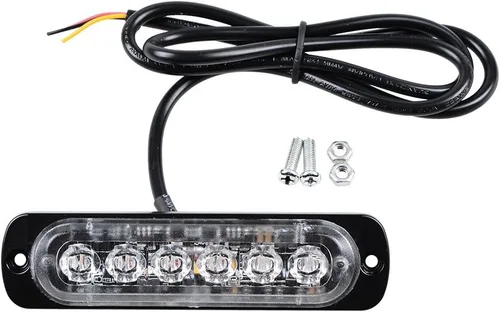 Miniatura 9 de CORP Set ámbar de 30 pulgadas 56 LED techo superior y 8 x 6 LED ultra delgado emergencia advertencia peligro advertencia barra de luz estroboscópica