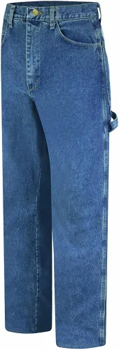 Miniatura 4 de Bulwark - Dungaree de mezclilla prelavado para hombre, resistente al fuego, 14.75 onzas