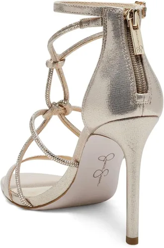 Miniatura 3 de Jessica Simpson Josy Gem Sandalias de tacón de aguja con correa de tobillo verde
