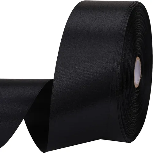 Miniatura 54 de Cinta de satén dorada de 1 pulgada de 50 yardas para envolver regalos, bodas, manualidades, Navidad, Pascua, flores, cabello, decoraciones de Dorado