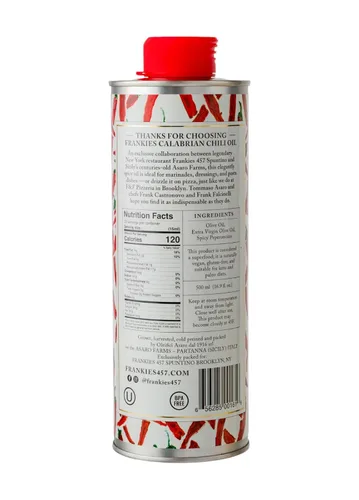 Miniatura 2 de Frankies 457 Aceite Picante de Chile de Calabria - Aceite de oliva extra virgen premium y chiles italianos - Cosechados en Sicilia - Rico en sabor