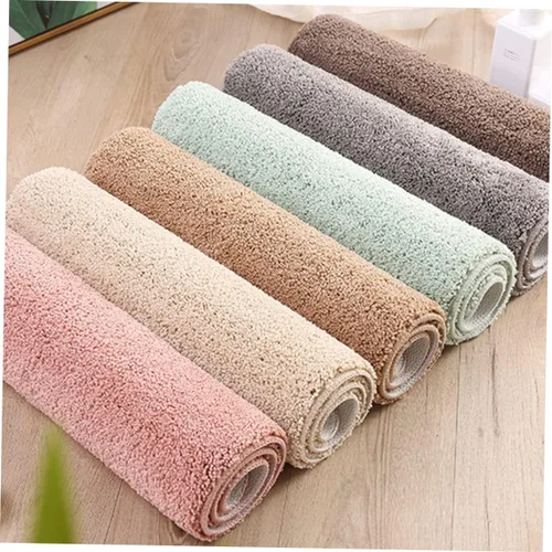 Miniatura 3 de Luxshiny Alfombra de baño, antideslizante, resistente al deslizamiento, alfombra de felpa para baño, alfombra de pasillo de baño, alfombra de Verde