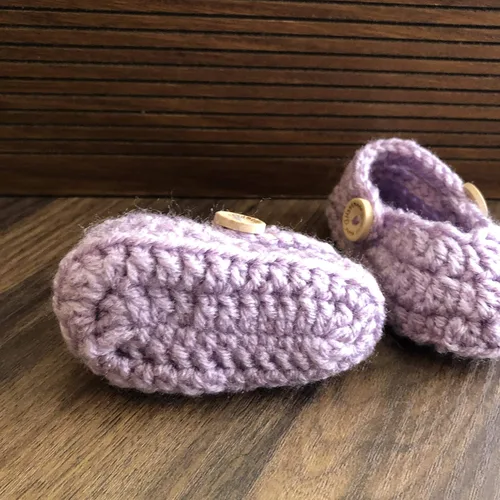 Miniatura 3 de Crochet slip-on style baby shoes, Crochet Baby girl shoes, Baby girl and boys slippers, handmade by order from 0-12 months, different colors by