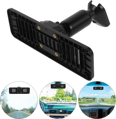 Miniatura 9 de ULTECHNOVO Kit universal de montaje en espejo retrovisor para cámara de salpicadero, panel de placa trasera de DVR para automóvil con soporte