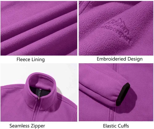 Miniatura 5 de Rdruko Chaqueta de esquí impermeable 3 en 1 para mujer, abrigo de invierno con aislamiento polar