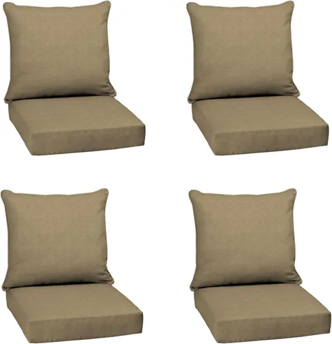 Miniatura 15 de Arden Outdoor Deep Seat Cushion Set, 24 x 24 pulgadas, Cojín para exteriores resistente al clima, a la lluvia y a la decoloración para silla, sofá