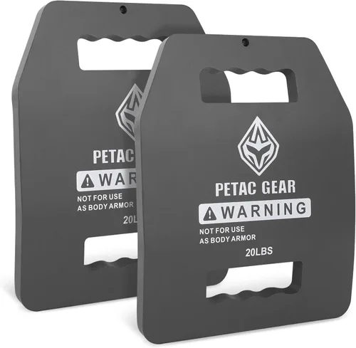 Miniatura 13 de PETAC GEAR Placas de Peso Tácticas Para Chaleco Con Peso Para Hombres Entrenamiento, 5/10/15/20 LBS Equipo de Chalecos de Entrenamiento de Fuerza