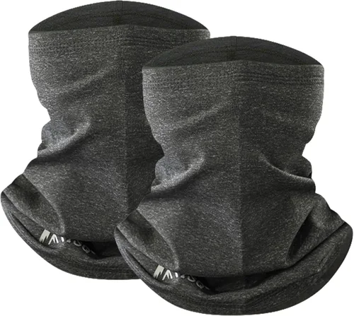 ISQ Paquete de 2 polainas de cuello de invierno cálidas y cómodas, calentador de cuello masculino y femenino, adecuado para esquí y ciclismo al aire
