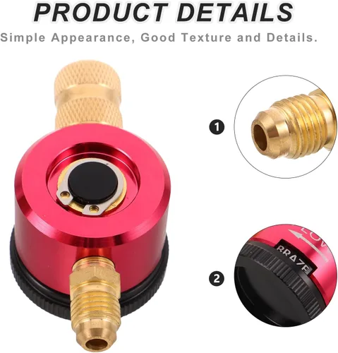 Miniatura 3 de Adjustable Nitrogen Regulator Nitrogen Regulating Valve with Cylinder Adapter Designed for Refrigeration Purge and Testing