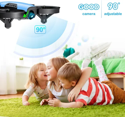 Miniatura 6 de Loolinn Dron con cámara para niños de 8 años o más como regalo - Dron para niños con cámara ajustable, fotos y videos, seguro para que los niños 3.