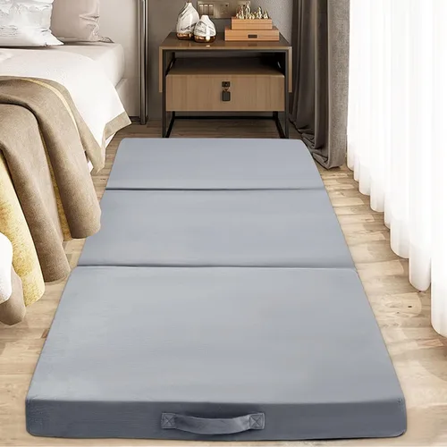 Miniatura 8 de BALAPET Almohada plegable de espuma viscoelástica suave para el suelo, almohada plegable de 3 piezas con asa, ideal para meditación, jugar, yoga