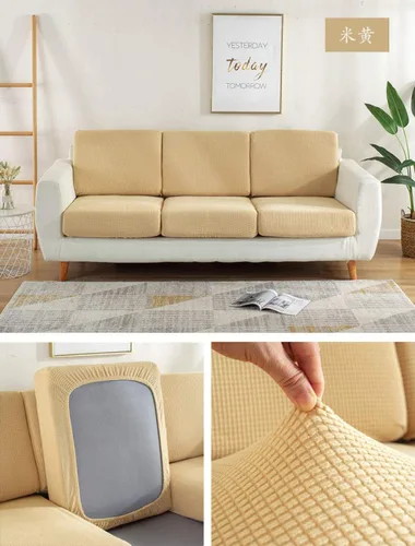 Miniatura 3 de Cojín protector para sala de estar, protege la funda de cojín del sofá, protector de cojín de sofá de alta elasticidad, funda de asiento de sofá