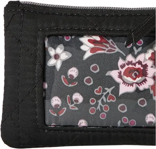 Miniatura 4 de Vera Bradley Women's Performance Twill Zip ID Case Wallet, Black, One